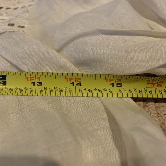 Doen Women's Anneth Puffed Sleeves Laced Square Neckline Blouse Tunic Sz XXS NWT - Picture 10 of 11